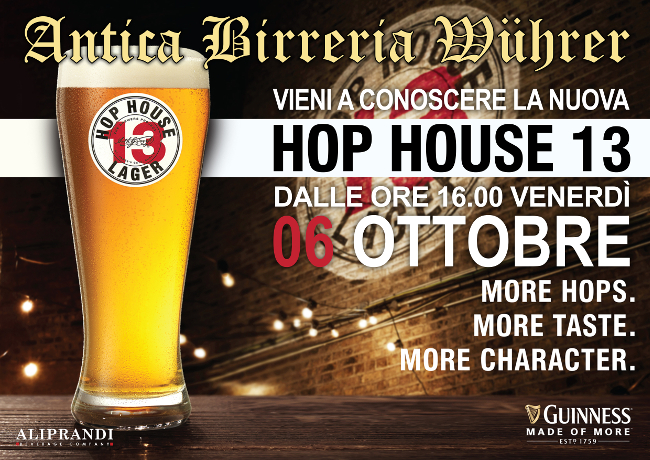 hop house wuhrer 6 ottobre 2017